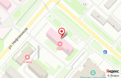 Лечебно-диагностический центр Здоровье на Заречной улице на карте