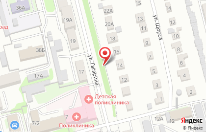 Астра на улице Гагарина на карте