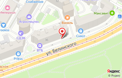 ОАО НОМОС-БАНК на улице Белинского на карте