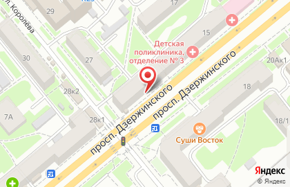 Бонус на проспекте Дзержинского на карте