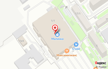 Гипермаркет О`Кей на Площади Гарина-Михайловского на карте