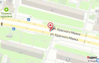 Мосгортранс на улице Красного Маяка на карте