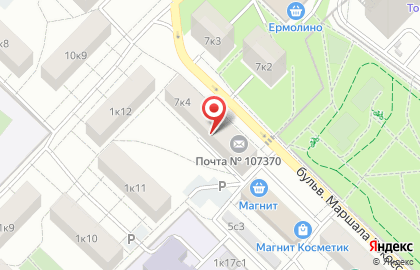 Золотой Лотос на бульваре Маршала Рокоссовского на карте