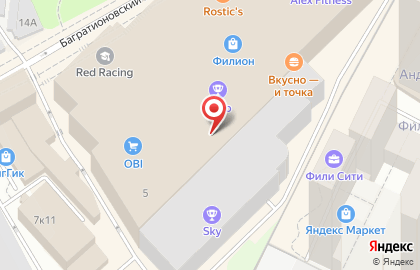 Терминал МТС-Банк в Багратионовском проезде на карте