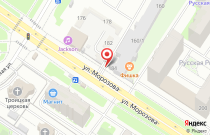 Магазин хозтоваров на улице Морозова на карте