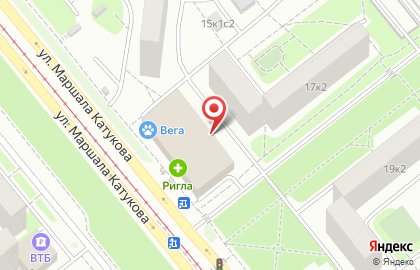 Отделение службы доставки Boxberry на улице Маршала Катукова на карте