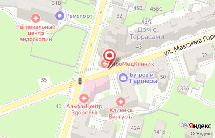 Магазин Benjamin Moore на улице Максима Горького на карте