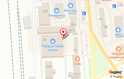 Продовольственный магазин на Привокзальной улице на карте