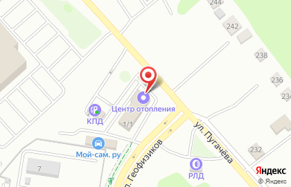 Магазин Центр отопления на улице Пугачева на карте