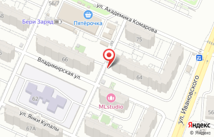 Продуктовый магазин в Волгограде на карте