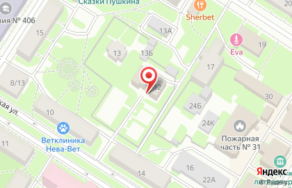 Центр социальной помощи семье и детям Аист в Московском районе на карте