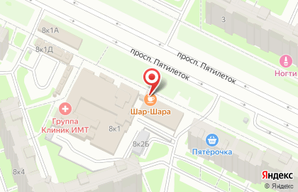 Магазин фруктов и овощей Самобранка на проспекте Большевиков на карте