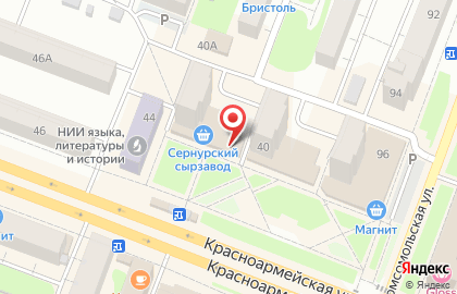 Магазин Продуктовый дворик на Красноармейской улице на карте