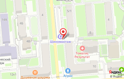 Шиномонтажная мастерская на площади Карла Маркса на карте