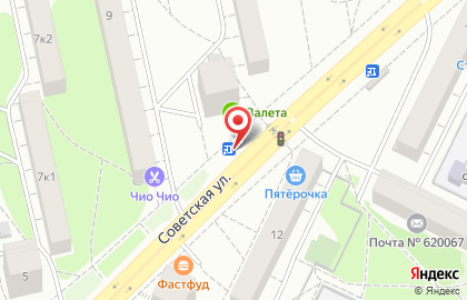 Федеральная сеть специализированных магазинов Русский Фейерверк на Советской улице на карте