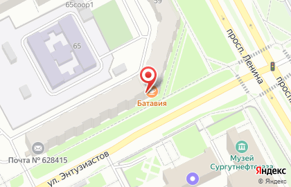 Служба заказа автобусов на проспекте Ленина на карте