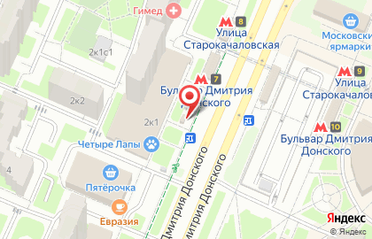 Киоск печатной продукции Сейлс на бульваре Дмитрия Донского на карте