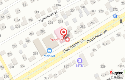 Международный медицинский центр УРО-ПРО на Портовой улице на карте