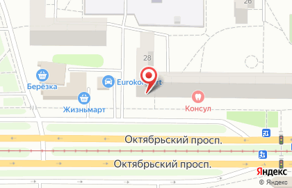 Салон-магазин Кружева на Октябрьском проспекте на карте