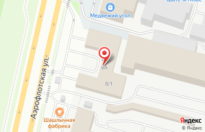 ТЦ Империя на Аэрофлотской улице на карте