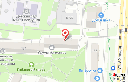 Западно-Уральский банк на улице 9 Января, 179 на карте