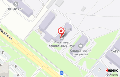 АмГУ, Амурский государственный университет в Благовещенске на карте