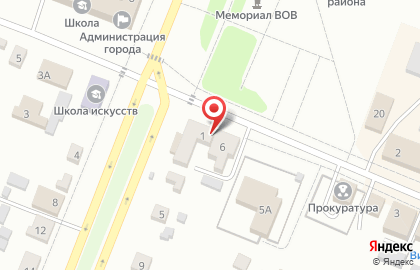 1C в Белинском на карте