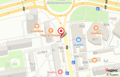 Киоск фастфудной продукции на улице Добровольского на карте