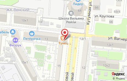 Суши-бар Тунец на улице Валерии Барсовой на карте