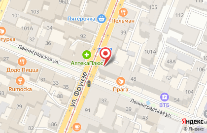 Магазин паровых коктейлей на улице Ленинградской на карте