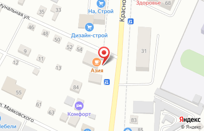Ресторан Азия на Коммунальной улице на карте