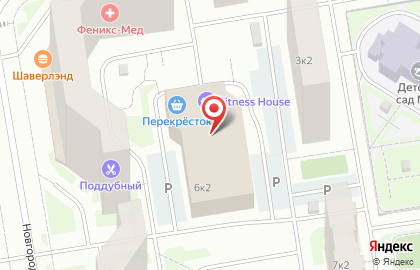 Супермаркет Перекрёсток в Санкт-Петербурге на карте