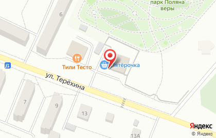 Продуктовый магазин Лесок в Рязани на карте