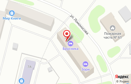 Магазин у дома Бристоль на улице Ломоносова на карте