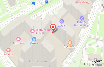 Мини-маркет в Восточном Бирюлево на карте
