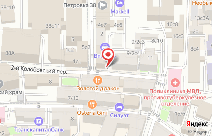 Сервисный центр на Цветном на карте