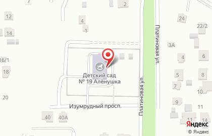 Детский сад Алёнушка №19 в Ростове-на-Дону на карте