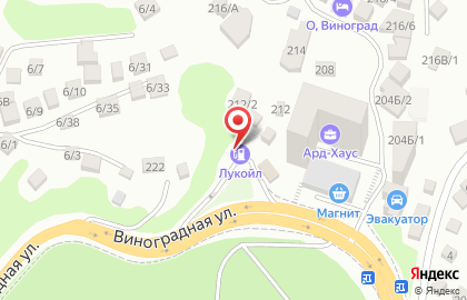 Лукойл-ЮгНефтепродукт на Виноградной улице на карте