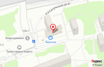 Банкомат СберБанк в 3-м Сетуньском проезде на карте
