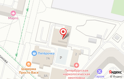 Элегант на улице Коли Подрядчикова на карте