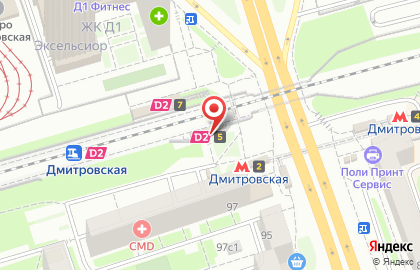 Subway на улице Бутырская на карте