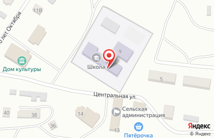 Средняя общеобразовательная школа с. Михайловка на Центральной улице на карте