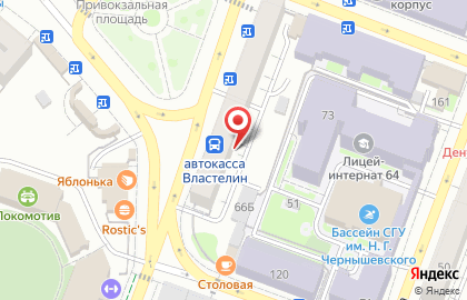 Салон МТС на Аткарской улице, 66а на карте