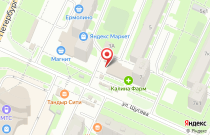 Магазин косметики и товаров для дома Улыбка Радуги на улице Щусева Академика на карте