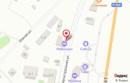 Гостиничный комплекс Робинзон на Магистралиной улице на карте
