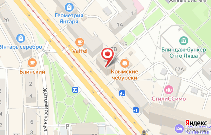 Автоматизированный почтовый терминал QIWI Post в Калининграде на карте