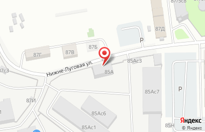 Судоходная компания на Нижне-Луговой улице на карте