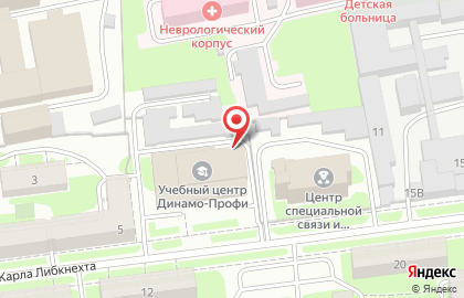 Спортивно-стрелковый клуб Золотая Пуля на улице Карла Либкнехта на карте