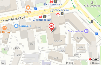 Автошкола Колесо на Суворовской площади на карте
