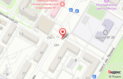 Магазин Волгоградский Мясокомбинат на улице Кузнецова, 24/1 на карте